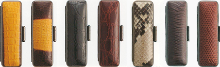 Leather cases(crocodile back and belly, snake, lizard)